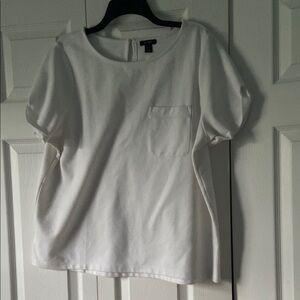 Halogen White Boxy Short Sleeve T-Shirt